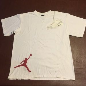 Vtg Y2K Air Jordan 3 Over The Shoulder Shoe Graphic Tee M
